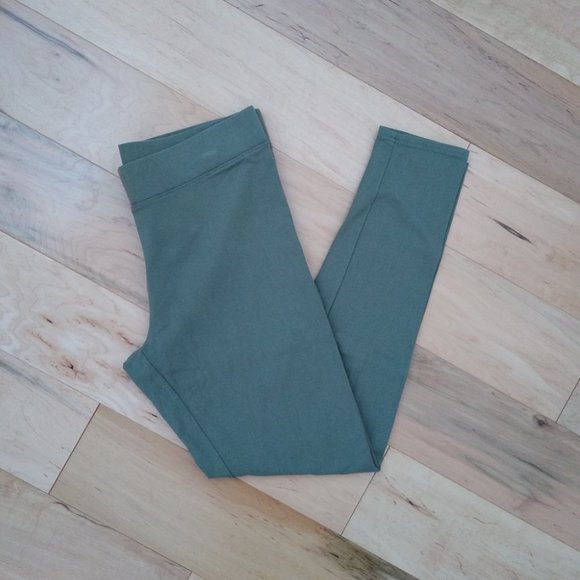 aerie Pants - Aerie Chill Play Move Olive Green Leggings